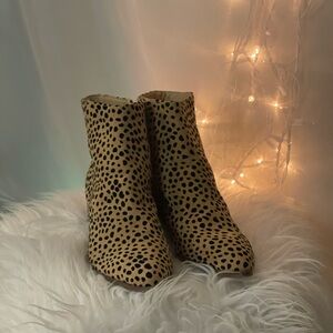 Leopard Print Ankle Boots